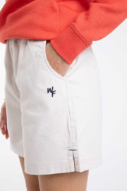 Weird Fish Jardin Cotton Twill Shorts - Natural