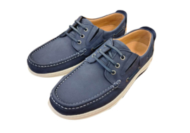 Sommerset Somerton Leather Boat Shoe Slip in / Instapper - Navy