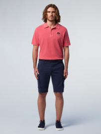 North Sails Polo shirt with pigment-dyed finish - Red