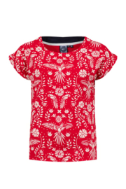 Weird Fish Paw Paw Printed Jersey T-Shirt - Rich Red