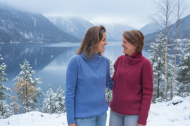 Emerald DEGERÖ Roll Neck Wool Sweater - Wino