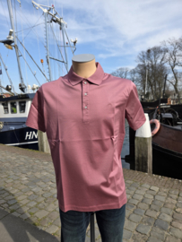 x Paul & Shark Embroidered fin Silver Collection Polo - Earth Red