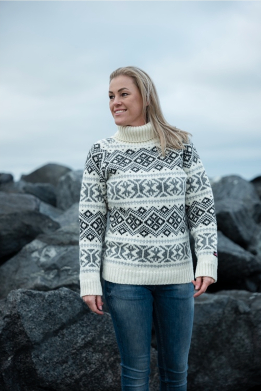 Achtervoegsel paniek spion Norwool IJslandse trui met col dames | Noorse truien & sokken | Hoorn  Maritiem