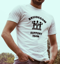 Support Team Heren T-shirt - Perfect voor Vrijgezellenfeesten