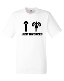 Just Divorced Heren T-shirt - Vrijgezellenfeest T-shirt