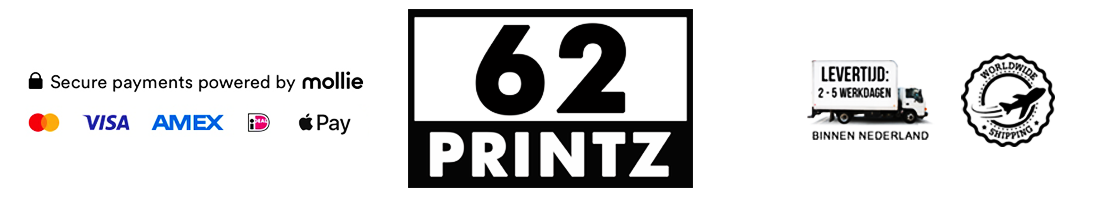 62 Printz - Unieke T-shirts, Hoodies & Meer