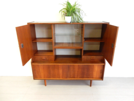 retro vintage kast wandmeubel dressoir jaren 60 teakhout