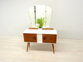 retro vintage kaptafel kast dressoir jaren 50 / 60 spiegel