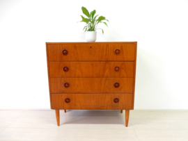 XL retro vintage ladekast kast jaren 60 teak hout
