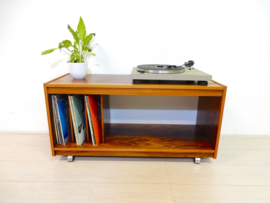 retro vintage kast dressoir audio meubel lp kast platenkast