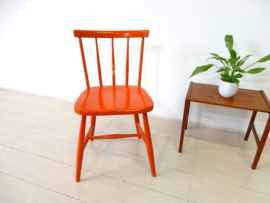 retro vintage stoel spijlenstoel eetkamerstoel jaren 60