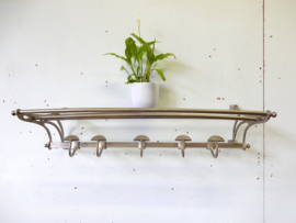 vintage kapstok jaren 60 70 design chroom art deco aluminium