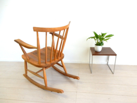 vintage retro stoel spijlenstoel fauteuil schommelstoel 60s
