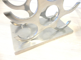 Design wijnrek gepolijst Aluminium