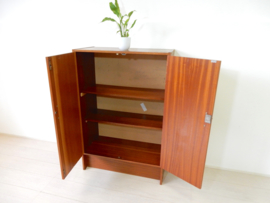 retro vintage kast boekenkast lp platen kast jaren 60