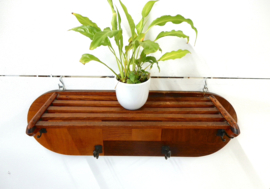 retro vintage kapstok hout jaren 40 / 50