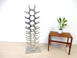 Design wijnrek gepolijst Aluminium