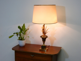 vintage messing hollywood regency tafellamp dressoir lamp