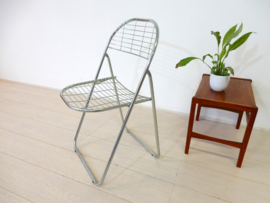 Vintage stoelen draadstoel klapstoel Niels Gammelgaard Ikea jaren 80