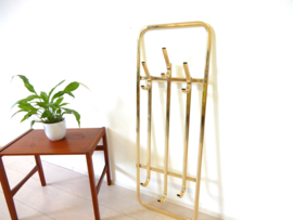 retro vintage kapstok jaren 70 goud kleur
