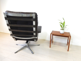 Vintage fauteuil stoel jaren 60 leer design chroom