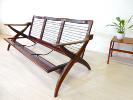 retro vintage bank jaren 60 design Topform teak