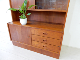 retro vintage boekenkast kast dressoir jaren 60 wandkast