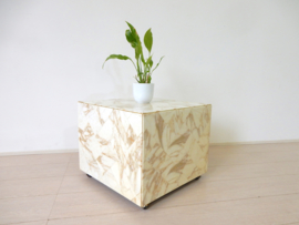 retro vintage bijzettafel salontafel marmer hollywoodregency