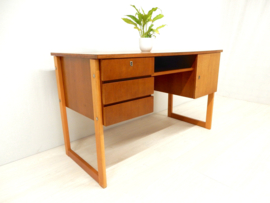 retro vintage bureau jaren 60 / 70 hout laden