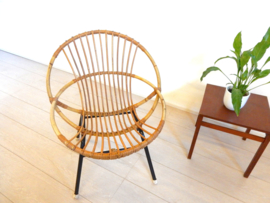 Vintage rotan fauteuil jaren 60