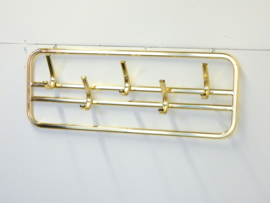 Vintage kapstok hollywood regency goud messing kleur