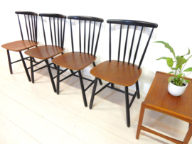 Vintage stoel eettafel Lena Larsson tapiovaara jaren 60