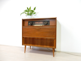 retro vintage kast radio audio meubel lp kast platenkast jaren 60