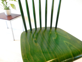 vintage stoel spijlenstoel jaren60 eetkamerstoel mid century