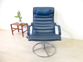 Vintage BRUNO MATHSSON fauteuil stoel design leer