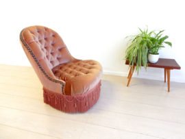 vintage klassieke fauteuil stoel jaren60 hollywood regency