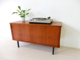 retro vintage kast dressoir audio meubel lp kast platenkast
