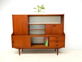 retro vintage boekenkast kast wandmeubel jaren 60 dressoir