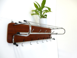 retro vintage kapstok jaren 60 teakhout
