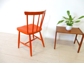 retro vintage stoel spijlenstoel eetkamerstoel jaren 60