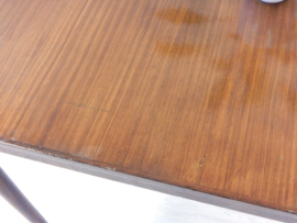 vintage eettafel uitschuiftafel jaren 60 teak hout retro