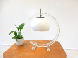 vintage plexiglas tafellamp dressoir lamp space age jaren70