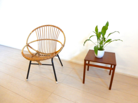 Vintage rotan fauteuil jaren 60