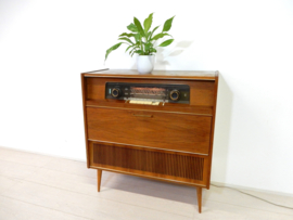 retro vintage kast radio audio meubel lp kast platenkast jaren 60