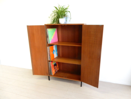 retro vintage kast boekenkast jaren 60 / 70 lp kast platenkast