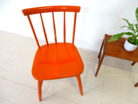 retro vintage stoel spijlenstoel eetkamerstoel jaren 60