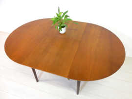 retro vintage eettafel tafel jaren 60 stijl deens rond