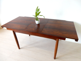Vintage jaren 60 eettafel palisander hout