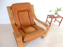 Vintage fauteuil jaren 60 leer