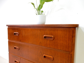 Vintage ladekast jaren 60 teakhout